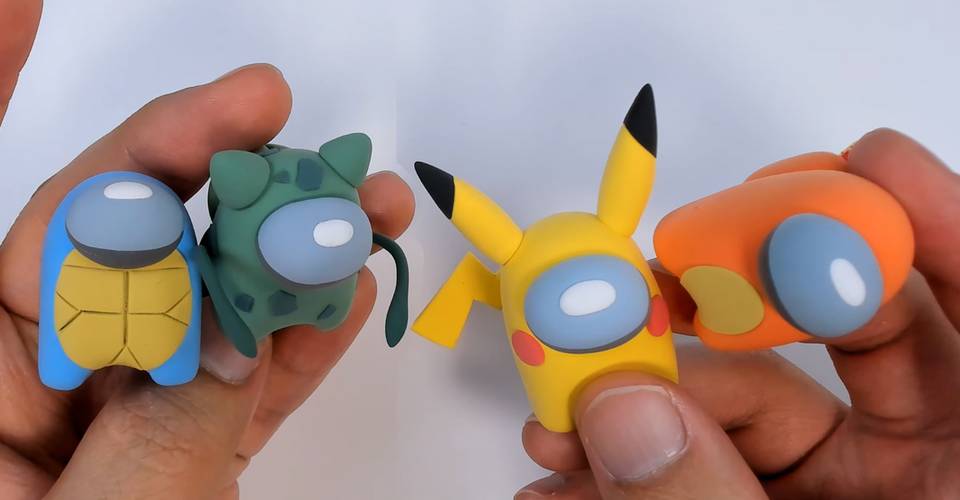 Pokémon Gen 1 Starters As Among Us Clay Figures Are To Die For Pokémon Gen 1 Starters As Among Us Clay Figures Are To Die For
